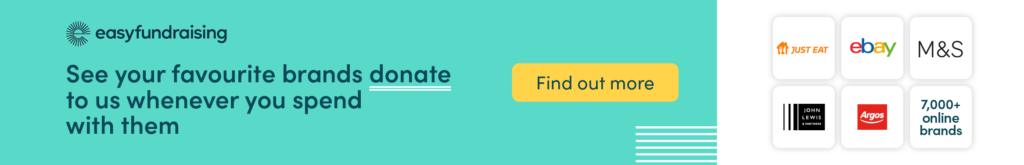 easyfunding. see your favourite brands. donate to us whenever you spend with them. banner to find out more